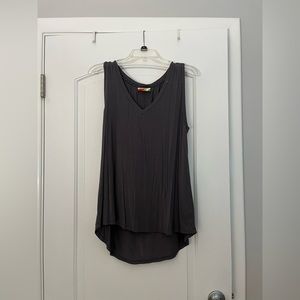 Fervour Gray V-Neck Tank Top